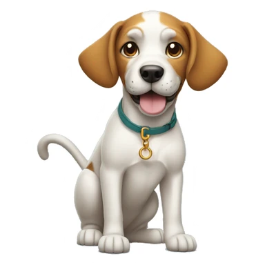 A dog with cane  sticker