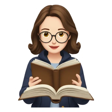 Rory gilmore reading a book sticker
