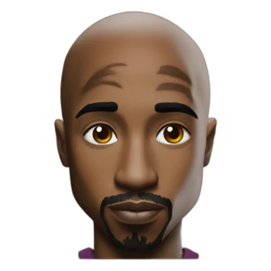 2pac with dragon ball  sticker