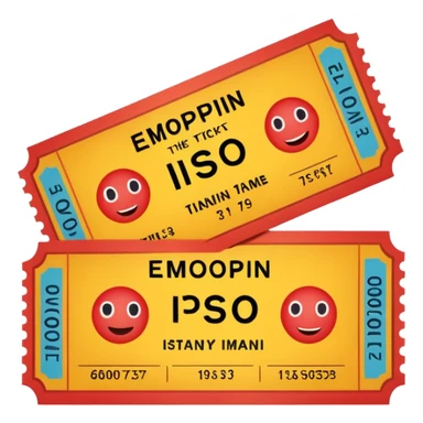 theatre ticket sticker