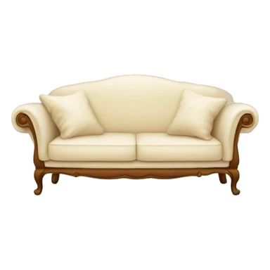 bourdaux sofa vanilla, with blanket on it sticker