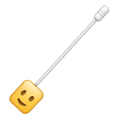 white straight string sticker