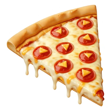 Slice of plain cheese pizza sticker