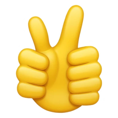 thumbs up emoji, positive and bold sticker