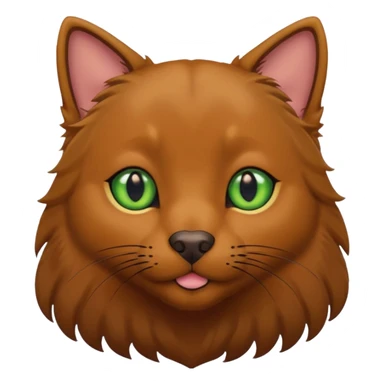 black cat with brown eyes  and big brown retriever with green eyes  sticker
