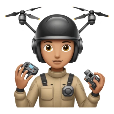 A drone racer sticker