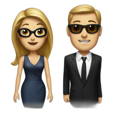Mr. and Mrs. Smith sticker
