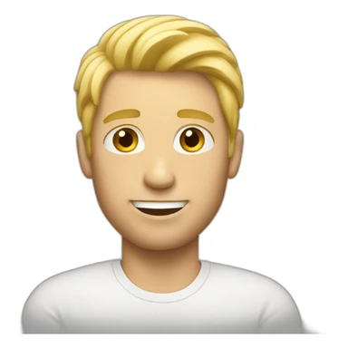 blond high guy sticker