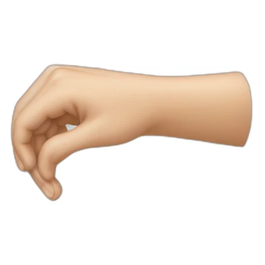 finger going across chin mewing sticker