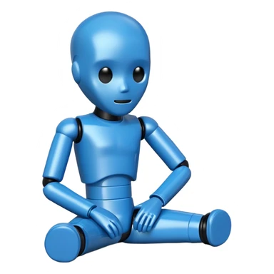 blue crash test dummy sticker
