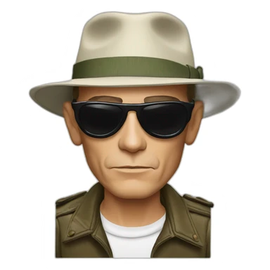 Hunter S Thompson sticker
