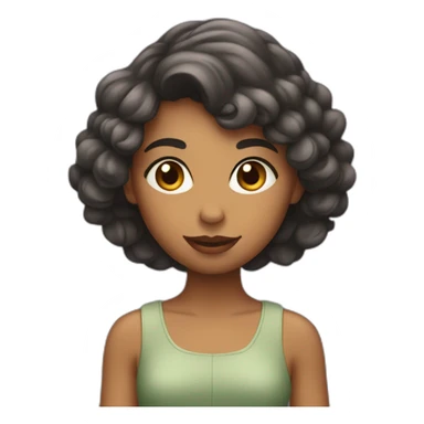 Fille amoureuse sticker