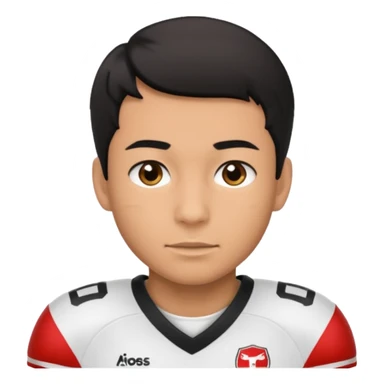 A queer football player sticker