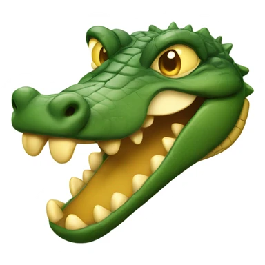 2025 alligator with golden smile  sticker