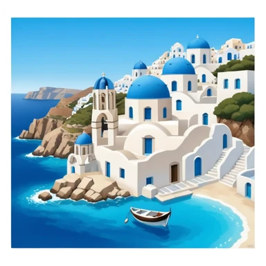 cyclades islands of greece sticker