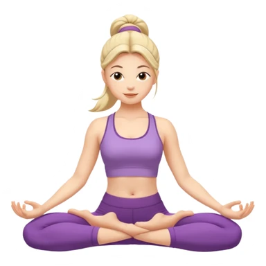 yoga girl sticker
