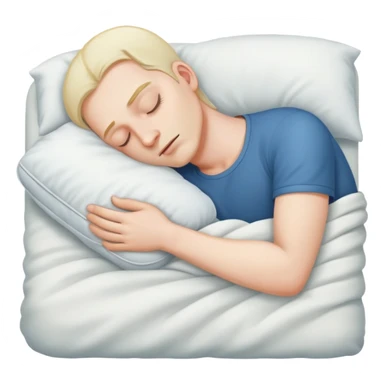 men sleeping sticker