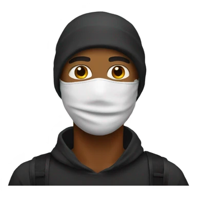 A guy with a ski mask  sticker
