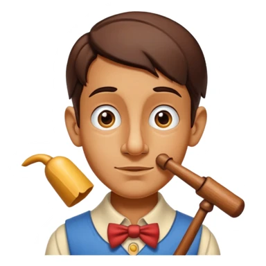 PINOQUIO COM O NARIOZ EMPINADO sticker