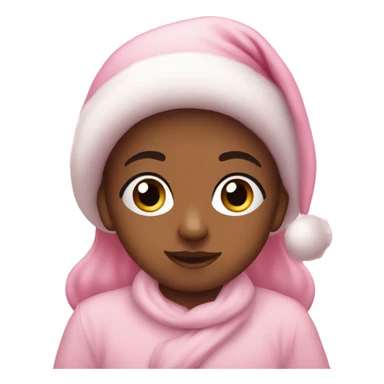 Baby pink Christmas sticker