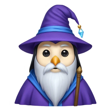 Penguin Wizard sticker
