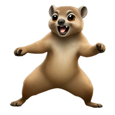 hyrax dancing sticker