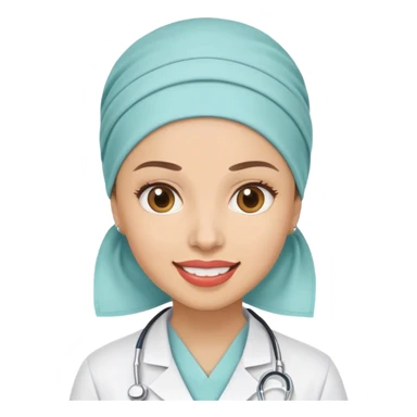 headscarf dentist sticker