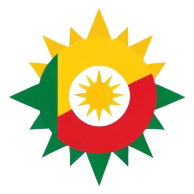 Kurdisch Flagge sticker