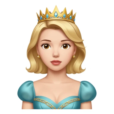 Scarlett Johansson in a princess dress sticker