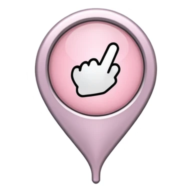 location pin light pink  sticker