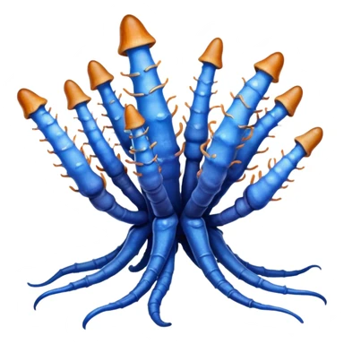 Blue cordyceps sticker