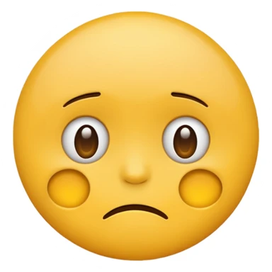Bored face emoji  sticker