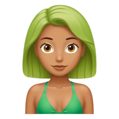 green swimsuit sticker