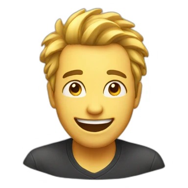 Naughty smile man sticker