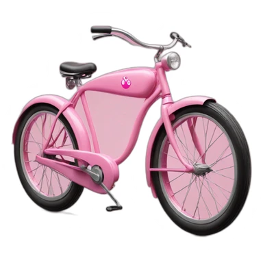 Hyperrealist Francisco franco in a pink bike sticker
