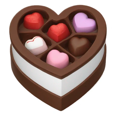 heart chocolate box sticker