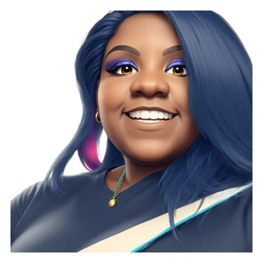 vibrant gaze of beauty sticker