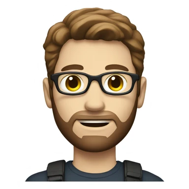 white man with brown hair holding a polaroid camera sticker