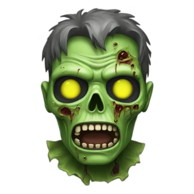 radioactive zombie sticker
