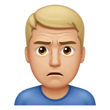 Overwhelmed man sticker