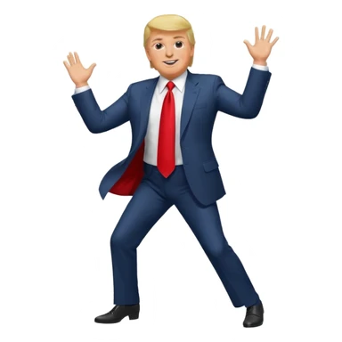 Donald Trump dancing sticker