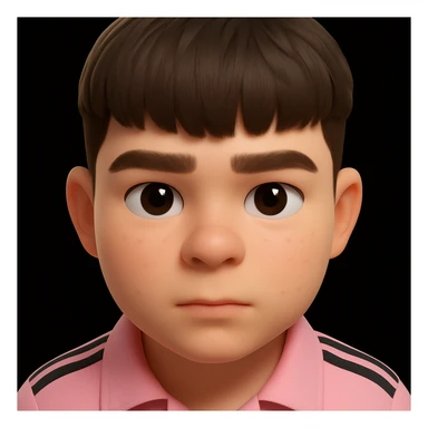 this image in 3d-emoji style, high resemblance to the original person, high quality, and not fat sticker