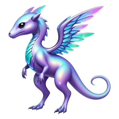 Futuristic Ethereal Modern Fakémon-creature-hybrid Full Body sticker