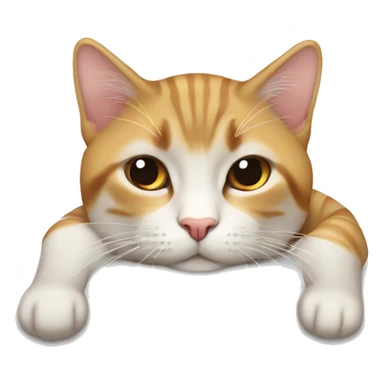 Gata dormido tejado sticker