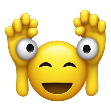 The smiley holds his head in horror sticker