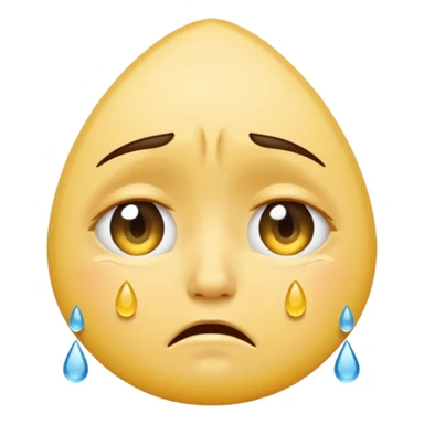 crying face emoji sticker