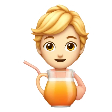 Peach tea sticker