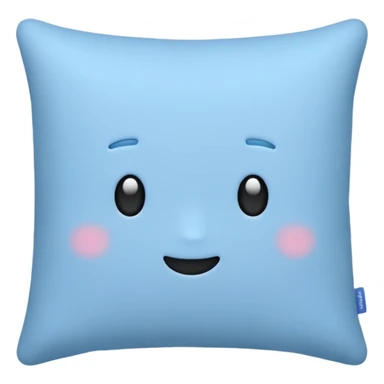 blue pillow sticker