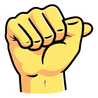 angry fist sticker