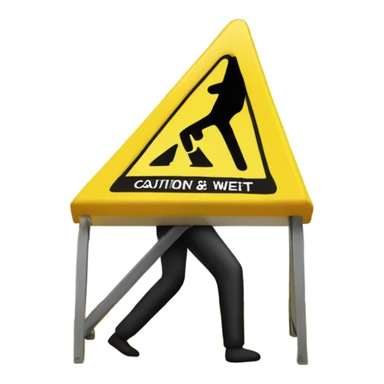 Caution wet floor sign  sticker